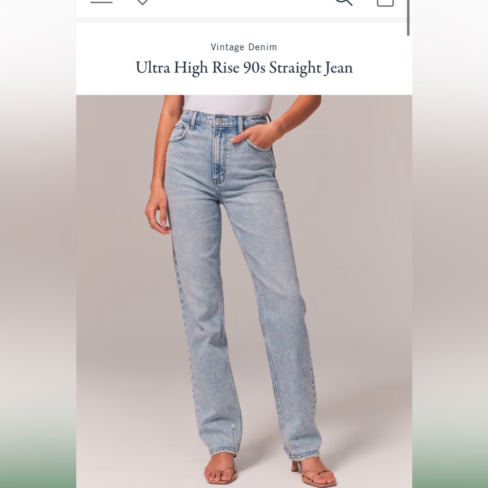 Abercrombie 90’s straight Jean